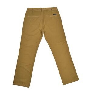 THE HUNDREDS Skateboarding Skate Chino Pants Mustard 34 Slim Y2K Retro